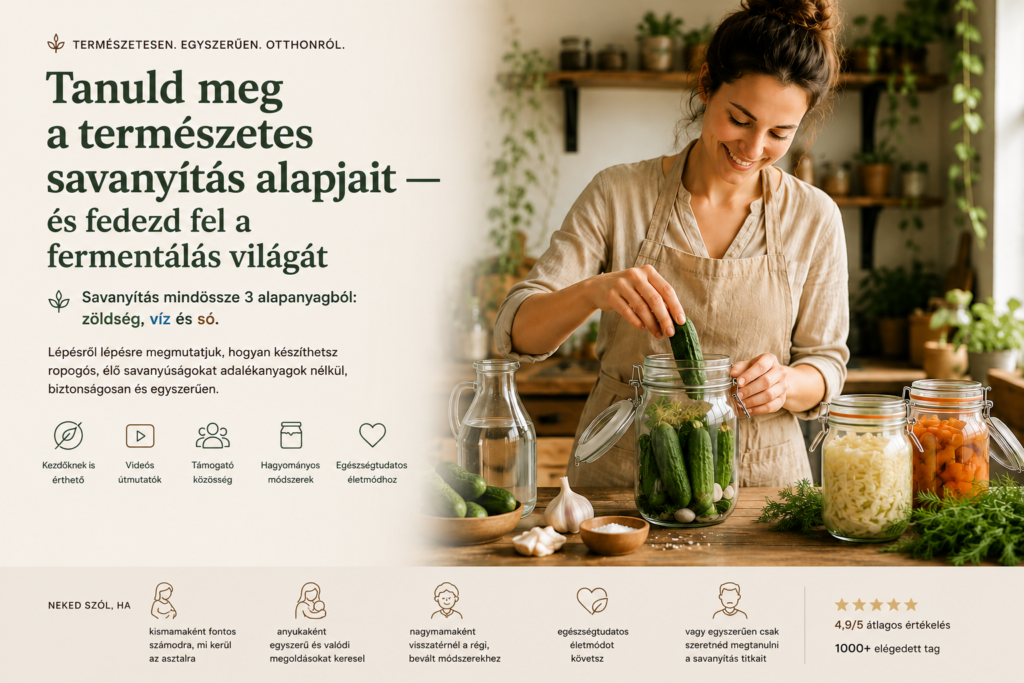 savanyítás, házi savanyítás, tartósítószer nélkül, fermentálás