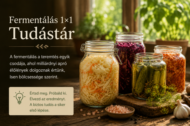 A fermentálás a teremtés egyik csodája, ahol milliárdnyi apró élőlények dolgoznak értünk, Isen bölcsessége szerint