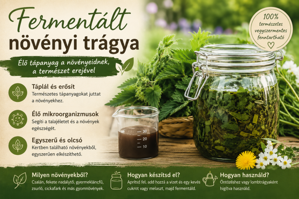 Élő tápanyag növényeidnek, fementált bio trágya házilag